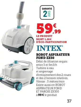 Super U Robot Aspirateur Fond ZX50 offre