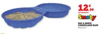 Super U Bac a Sable Coquillage Bleu offre