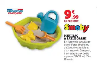 Super U Mini Bac A Sable Garni offre