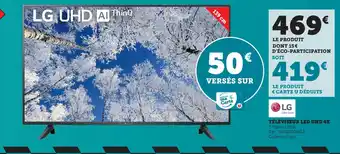 Super U Téléviseur Led UHD 4K offre