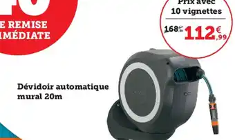 Super U Dévidoir Automatique Mural 20m offre