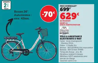 Super U Velo A Assistance Electrique E-Way offre