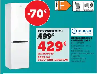 Super U Refrigerateur Combine 308 L offre