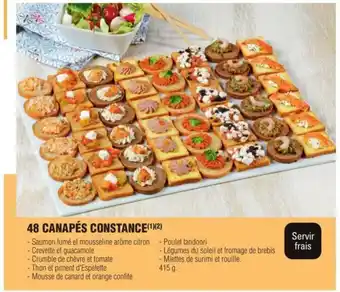 E.Leclerc 48 Canapés Constance offre