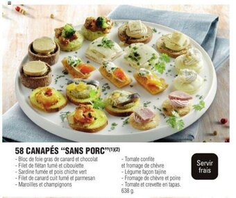 E.Leclerc 58 Canapés "Sans Porc" offre