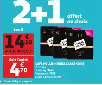Café Moulu Intense Carte Noire