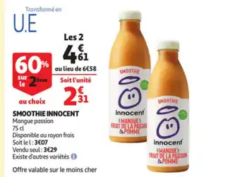 Auchan Smoothie Innocent offre
