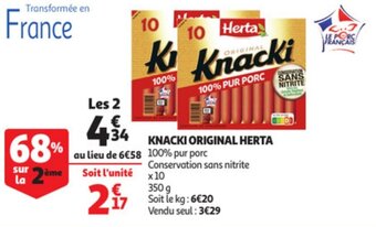 Auchan Knacki Original Herta offre