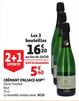 Auchan Crémant D'alsace AOP offre