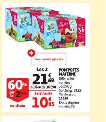Auchan Pom Potes materne offre