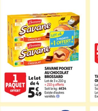 Auchan Savane pocket au chocolat brossard offre