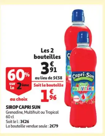 Auchan Sirop capr sun offre