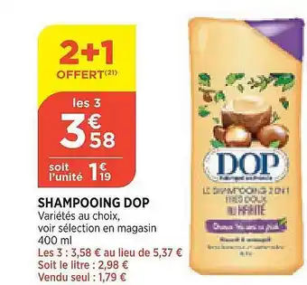 Shampooing DOP