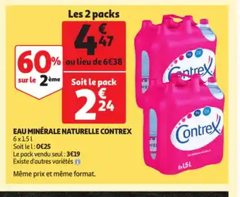 Eau minerale naturelle contrex
