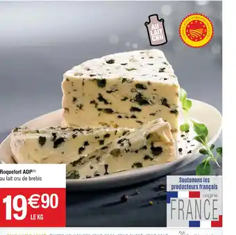 Cora x Carrefour Roquefort AOP offre