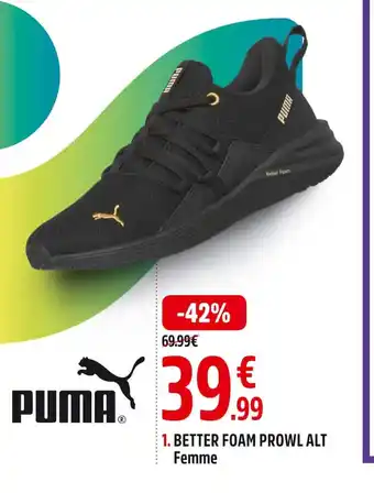 Intersport Puma better foam prowl Alt femme offre