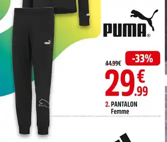 Intersport Puma pantalon femme offre