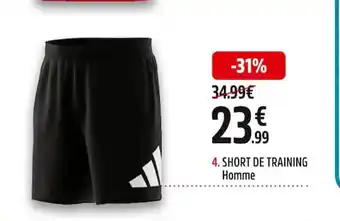 Intersport Short de training homme offre