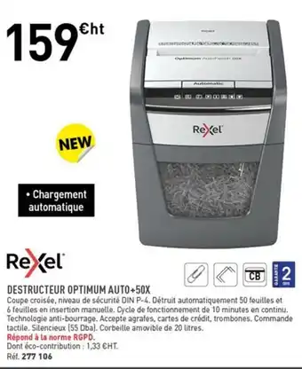 Hyperburo Destructeur Optimum Auto+50X offre