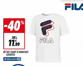 Intersport Tee-shirt à Manches Courtes Kei-Fila offre