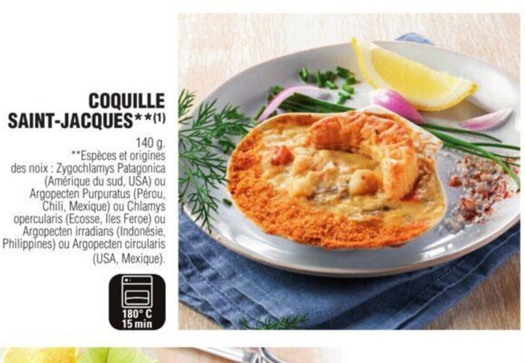 Promo Coquille SaintJacques chez E.Leclerc