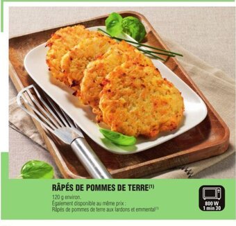 E.Leclerc Rapés De Pommes De Terre offre