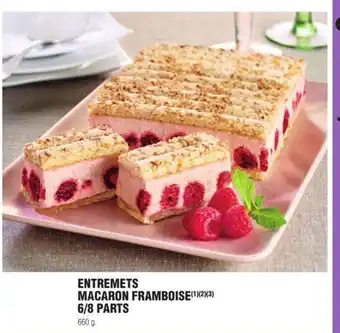E.Leclerc Entremets Macaron Framboise 6/8 Parts offre