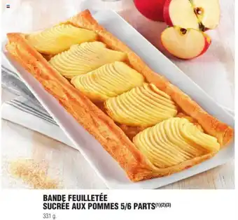 E.Leclerc Bande Feuilletée Sucrée Aux Pommes 5/6 Parts offre