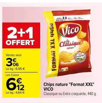 Carrefour Chips Nature "Format XXL'' Vico offre