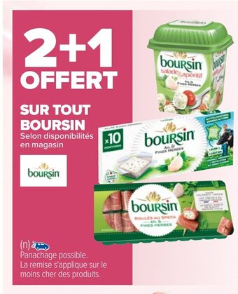 Carrefour Sur Tout Boursin offre
