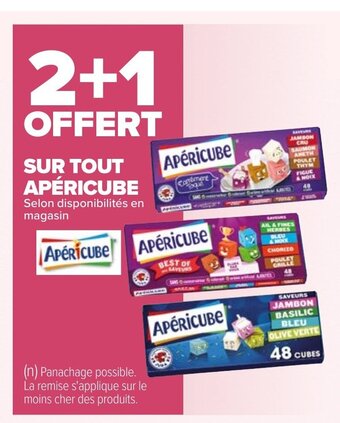 Carrefour Sur Tout Apéricube offre