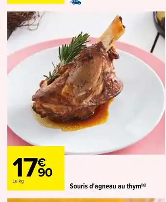 Carrefour Souris D'Agneau Au Thym offre