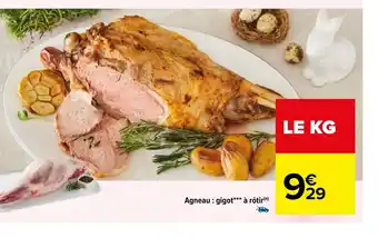 Carrefour Agneau : Gigot*** A Rotir offre