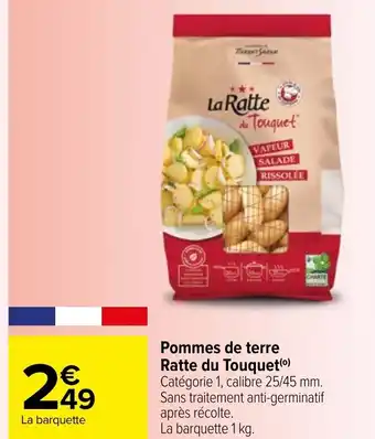 Carrefour Pommes De Terre Ratte Du Touquet offre