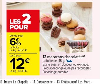 Carrefour 12 Macarons Chocolatés offre