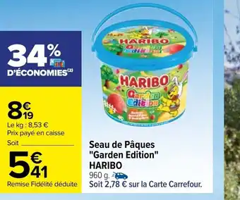 Carrefour Seau De Paques "Garden Edition" Haribo offre