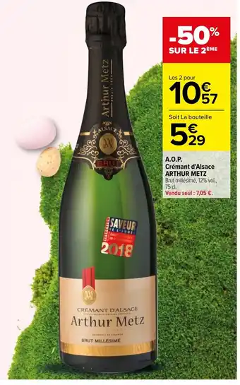 A.O.P. Crémant D'Alsace ARTHUR METZ