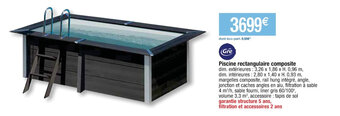 Cora Piscine Rectangulaire Composite offre
