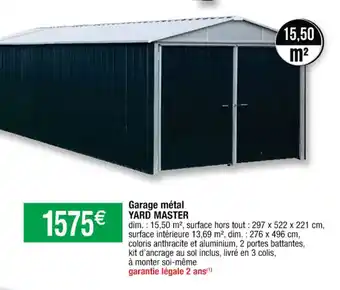 Cora x Carrefour Garage Métal Yard Master offre