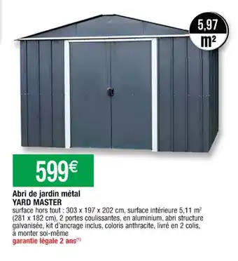 Abri de Jardin Métal Yard Master