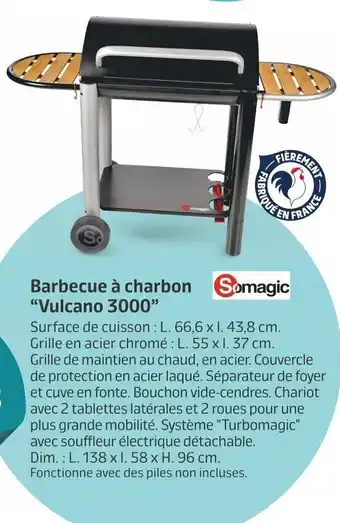 Jardiland Barbecue à Charbon Vulcano 3000 offre