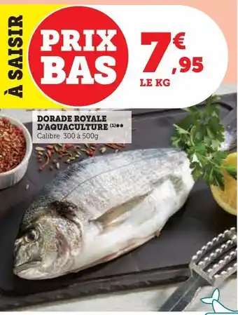 Super U Dorade royale d'aquaculture offre