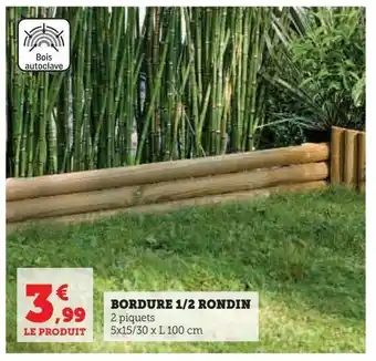 Bordure 1/2 rondin