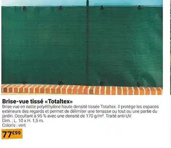 Brise-vue tisse totaltex