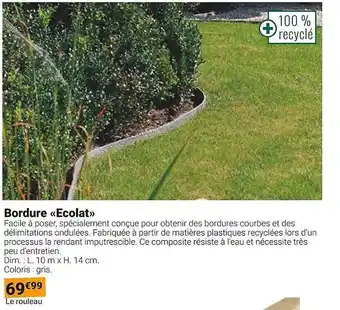 Gamm vert Bordure ecolat offre