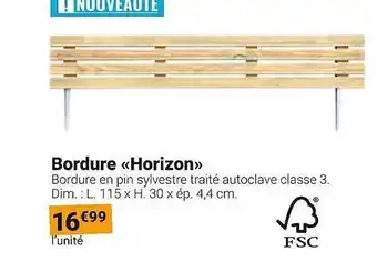 Gamm vert Bordure horizon offre
