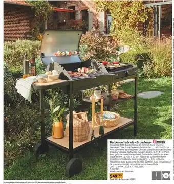Gamm vert Barbecue hybride brodway offre