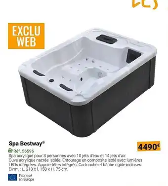Gamm vert Spa bestway offre