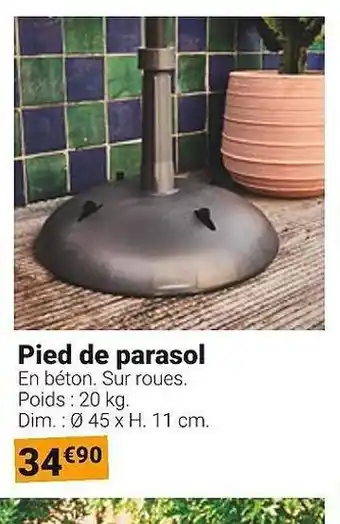 Gamm vert Pied de parasol offre
