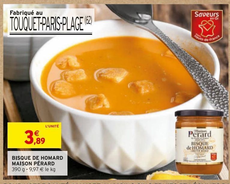 Promo Bisque de homard maison pérard chez Intermarché